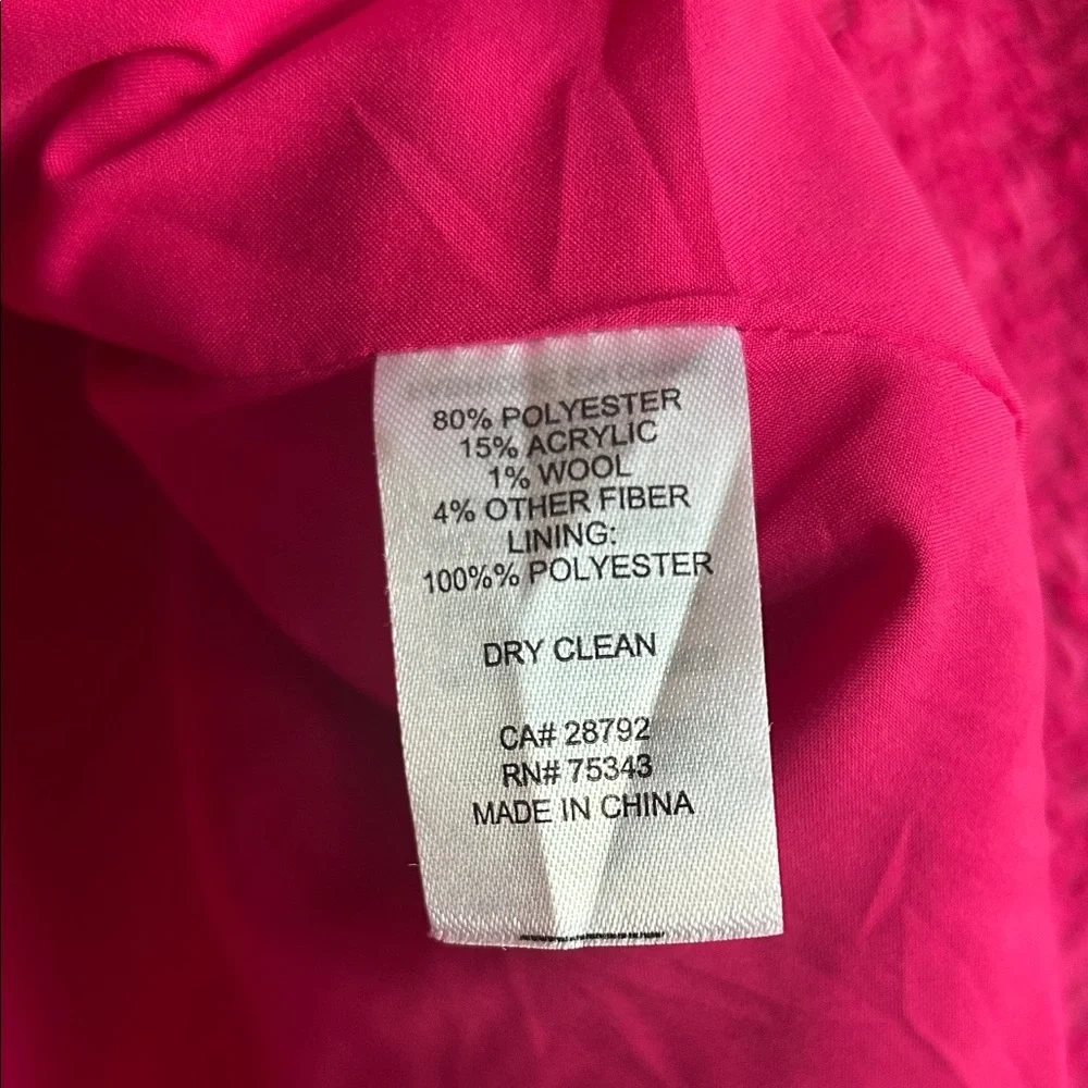 Rachel Zoe Fuchsia Cropped Tweed Blazer - Picture 10 of 14